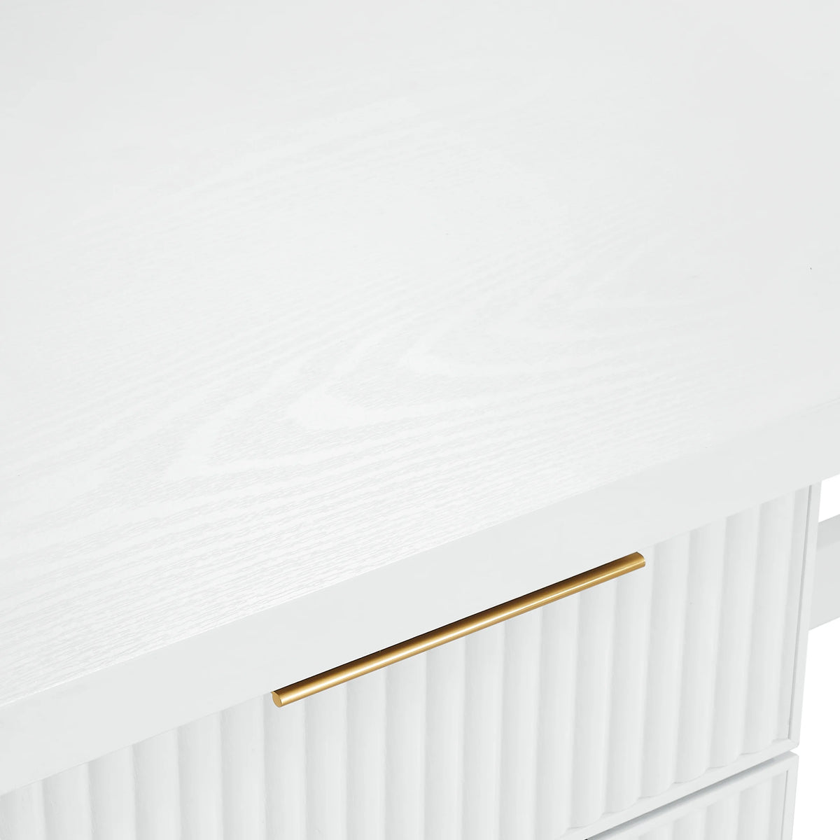 Better Homes & Gardens Lillian Fluted L-Shape Desk, Natural Pine Finish