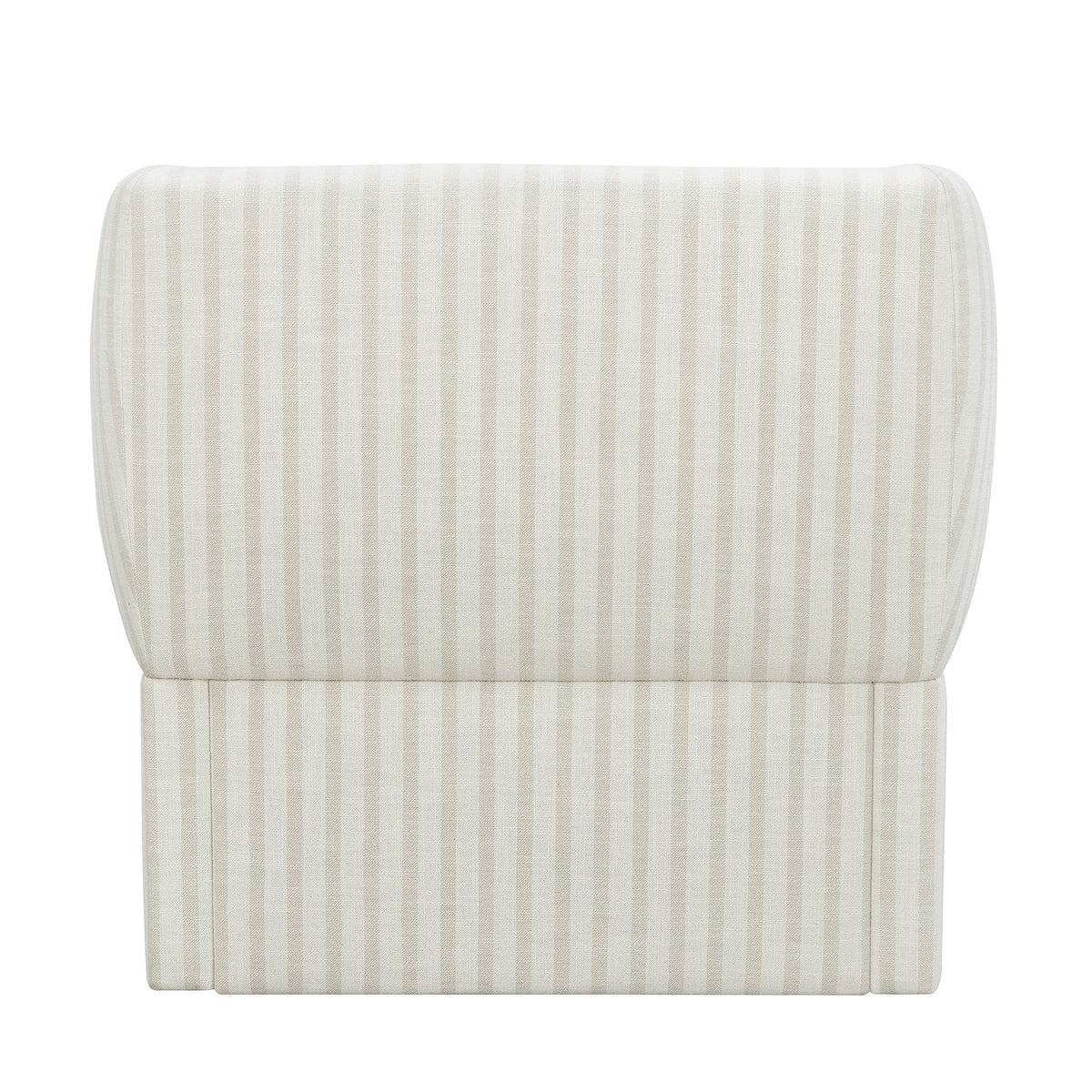 Beautiful Small Space Accent Chair by Drew Barrymore, Beige and White Linen