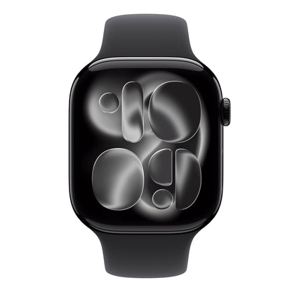 Apple Watch Series 11 (GPS + Cellular) 46mm Case with Sport Band (Size M/L), Hypertension Notifications, Sleep Score, Advanced Workout Metrics