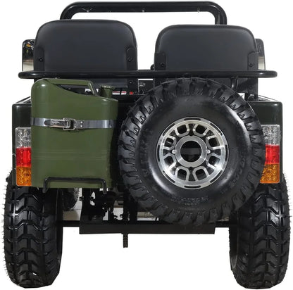 X-Pro 125cc Jeep Go Kart, 3-Speed Semi-Automatic Transmission w/Reverse, Big 18" Aluminum Rim Wheels