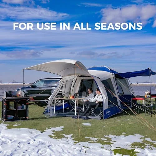 SUV Tent, Instant 6-8 Person Waterproof & Windproof Tailgate Car Camping Tent with Movie Screen for Family Camping & Outdoor Adventures