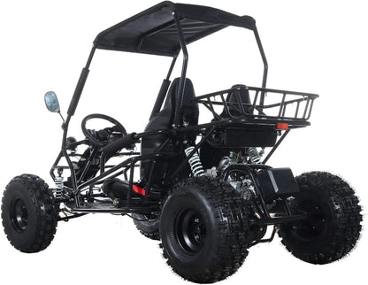 X-Pro New Rover 125cc Gas Powered Go Kart 3 Semi-Automatic Transmission w/Reverse Big 18"/19" Wheels