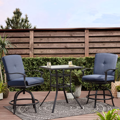 Mainstays Belden Park 3-Piece High Bistro Set - Red