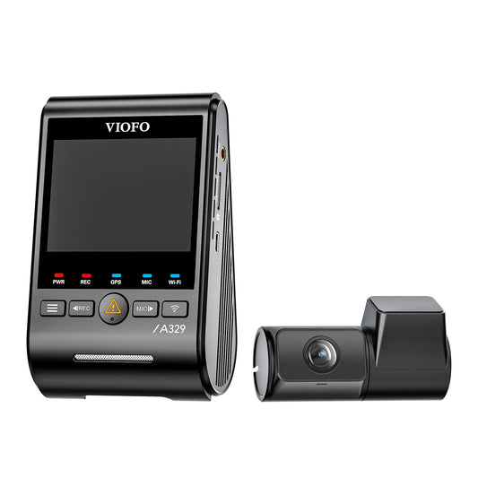 VIOFO A329 2CH First 4K 60FPS Front and 2K Rear Wi-Fi 6 Dash Cam HDR with Sony STARVIS 2 Sensors Support SSD Storage