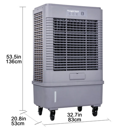 YougetTech 37'' Portable 3000CFM Evaporative Air Cooler