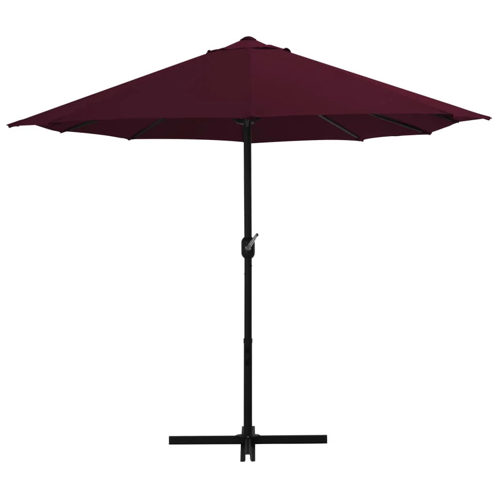 vidaXL Garden Parasol Blue Polyester fabric, Aluminum pole and ribs Large
