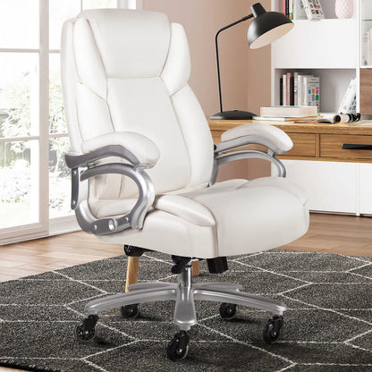 Waleaf Heavy Duty Big and Tall Office Chair 500lbs with Adjustable Lumbar Support,High Back Office Chair for Adults