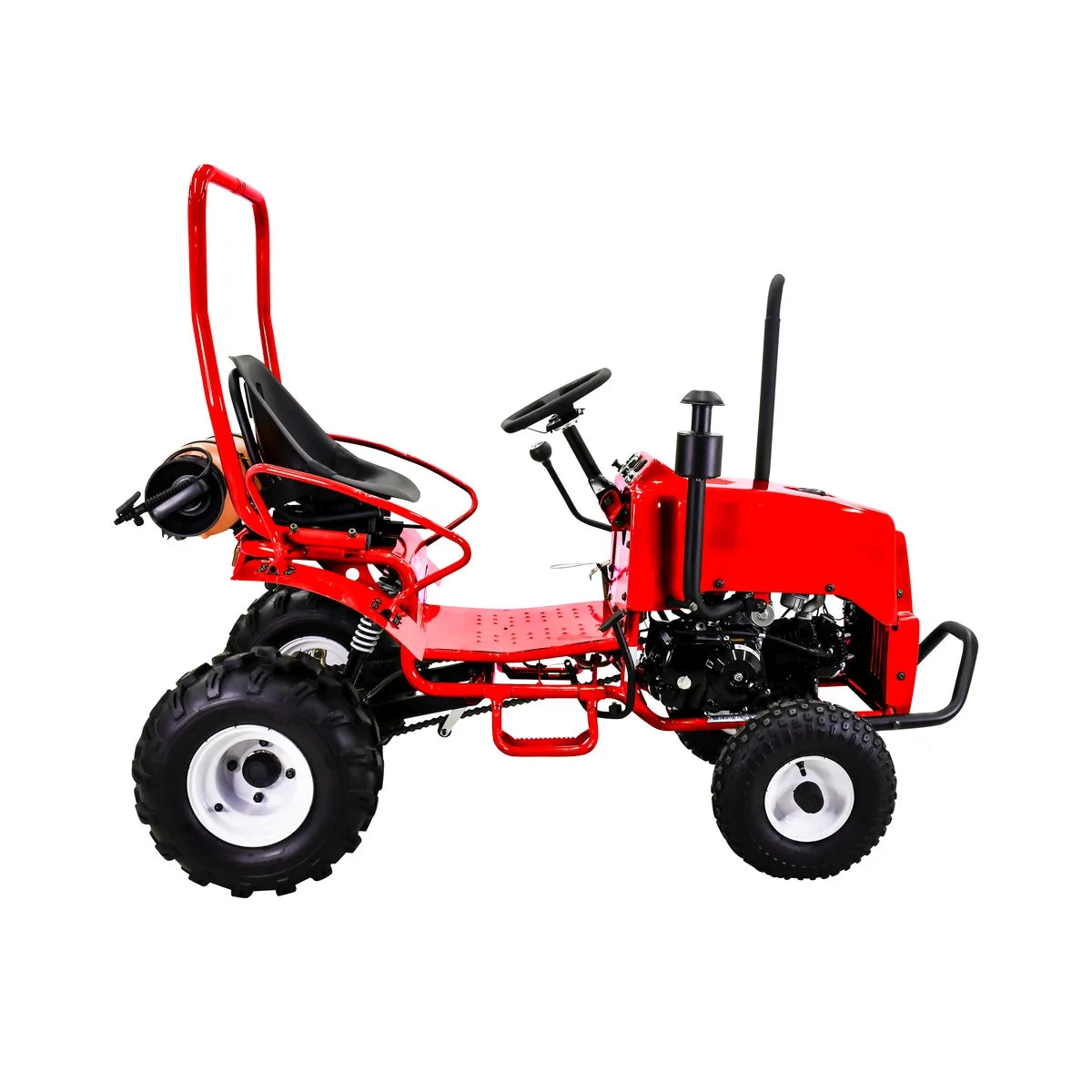 Massimo Mini Tractor 110cc 2WD Gas Go Kart �C Kids & Youth Ride-On Utility Vehicle �C Green