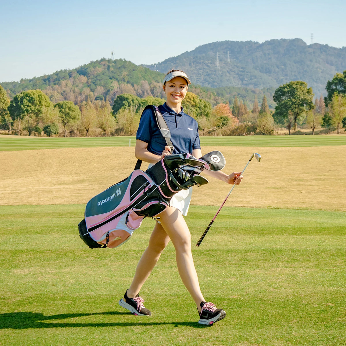 Ultimate Women’s Complete Golf Club Set Golf Club Package Set w/ Rain Hood, Right Hand Purple