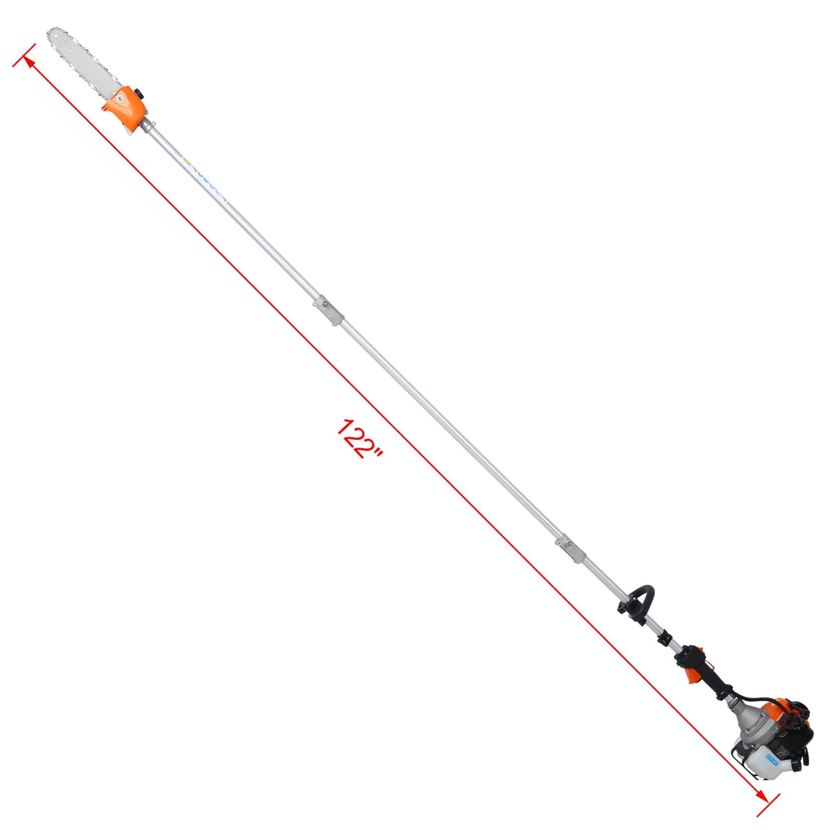 Walkfairy Hedge Trimmer, 12 in 1 Multi-Functional Trimming Tool, 52CC 2-Cycle Garden Tool System with Gas Pole Saw, Hedge Trimmer, Grass Trimmer, and Brush Cutter for Lawn Care (52CC)