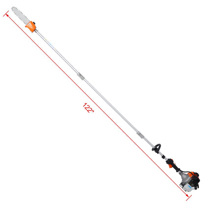 Walkfairy Hedge Trimmer, 12 in 1 Multi-Functional Trimming Tool, 52CC 2-Cycle Garden Tool System with Gas Pole Saw, Hedge Trimmer, Grass Trimmer, and Brush Cutter for Lawn Care (52CC)