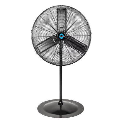 Tornado - 20 Inch High Velocity Metal Oscillating Pedestal Fan - Commercial, Industrial Use Water-Resistant