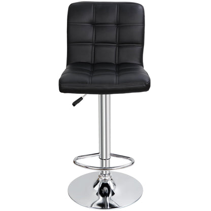 ZENY Height Adjustable Home Bar Stool Set 360-Degree Swivel, Set of 2