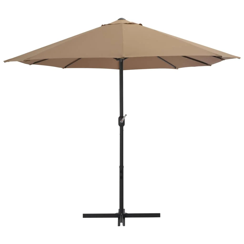 vidaXL Garden Parasol Blue Polyester fabric, Aluminum pole and ribs Large