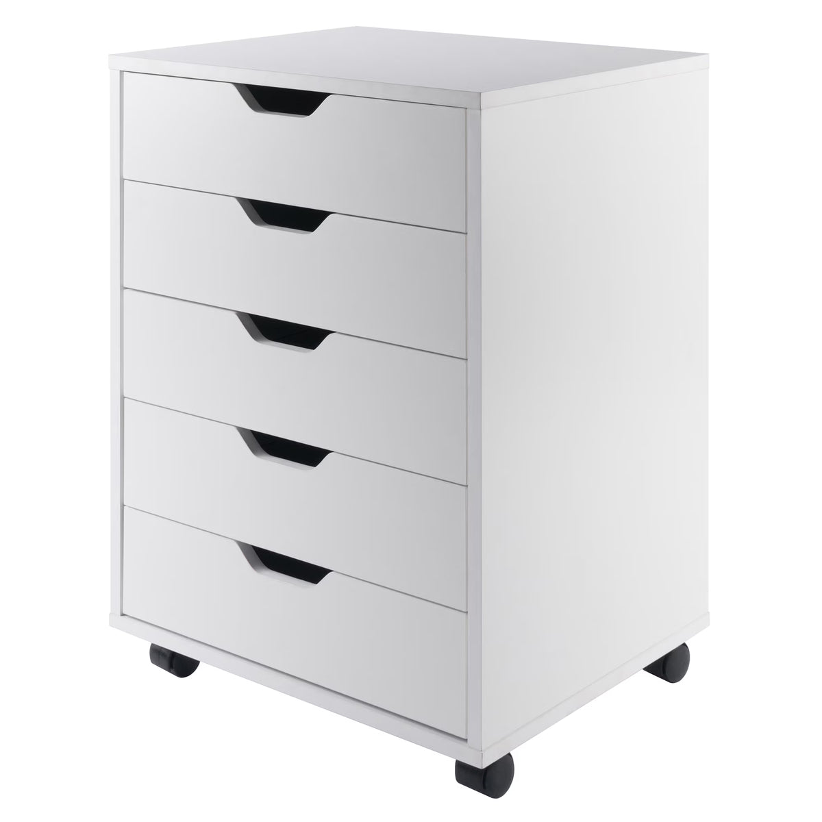 Winsome Halifax 5-Drawer Mobile Cabinet 10519, White Finish