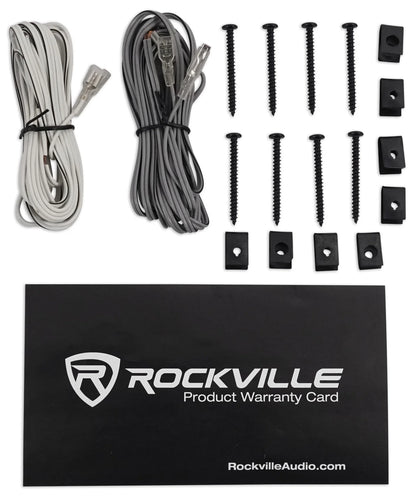 (4) Rockville RV69.4A 6x9" 1000w 4-Way Car Speakers+Quad Speaker Enclosure Box