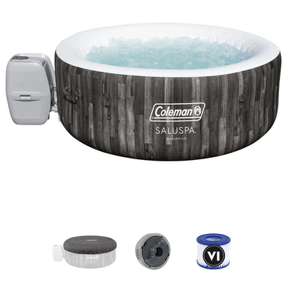 Coleman Bahamas AirJet Inflatable Outdoor Round Hot Tub 2-4 Person with Pump #P08411