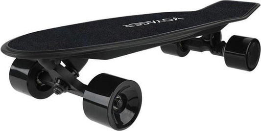 Voyager Neutrino Black Electric Standard Skateboard 72mm Wheels. with Bluetooth Remote for Kids