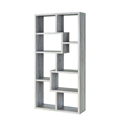 Coaster Company Interlocking 8 Shelf Wood White Bookcase for Home