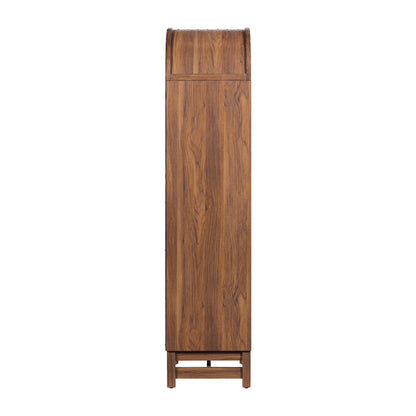 Better Homes & Gardens Juliet Narrow Arch Bookcase, Rich Black and Light Honey