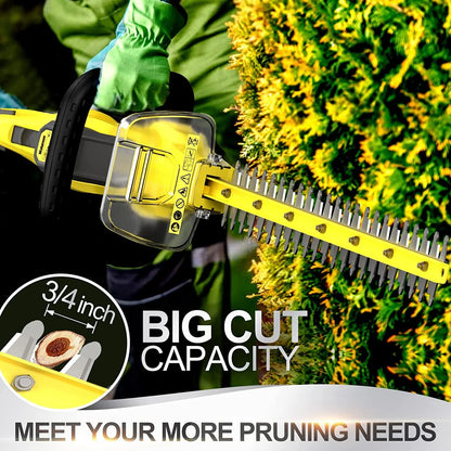 Walensee 20V MAX Cordless Hedge Trimmer, 2.0Ah Battery & Fast Charger Included