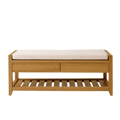 Better Homes & Gardens Reading 45" Bench, Walnut Finish