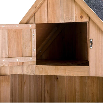 UBesGoo Fir wood  with Single Door Wooden Live Garden Shed Wooden Lockers Wood