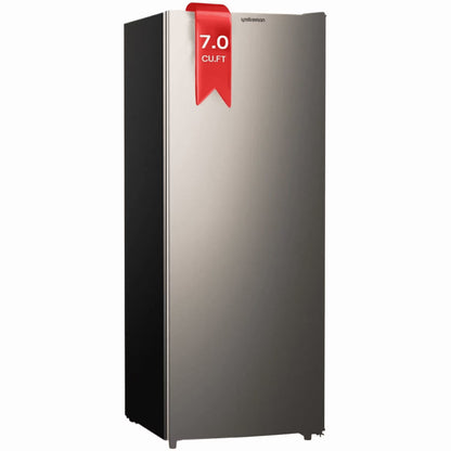 Upstreman 7.0 Cu.Ft Upright Freezer Convertible Fridge/Freezer, Garage Ready Deep Freezer with Reversible Door, UP70 White
