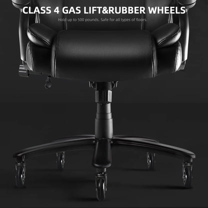 Waleaf Heavy Duty Big and Tall Office Chair 500lbs with Adjustable Lumbar Support,High Back Office Chair for Adults