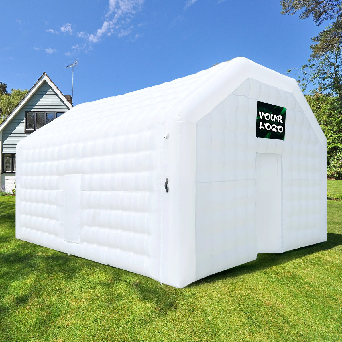 WARSUN 60 Person Large inflatable Party Tent with Disco Cube