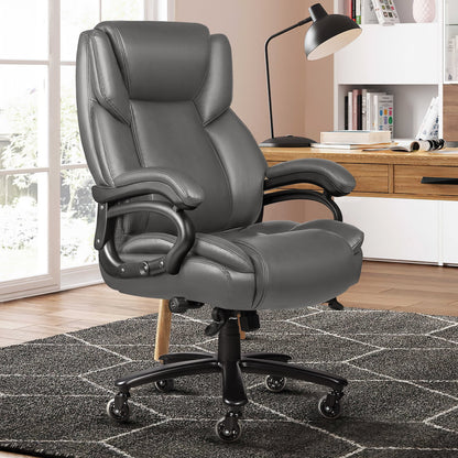 Waleaf Heavy Duty Big and Tall Office Chair 500lbs with Adjustable Lumbar Support,High Back Office Chair for Adults