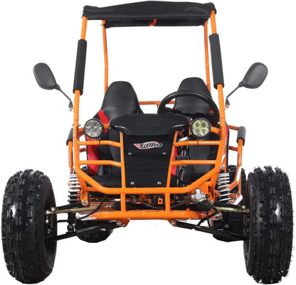 X-Pro New Rover 125cc Gas Powered Go Kart 3 Semi-Automatic Transmission w/Reverse Big 18"/19" Wheels