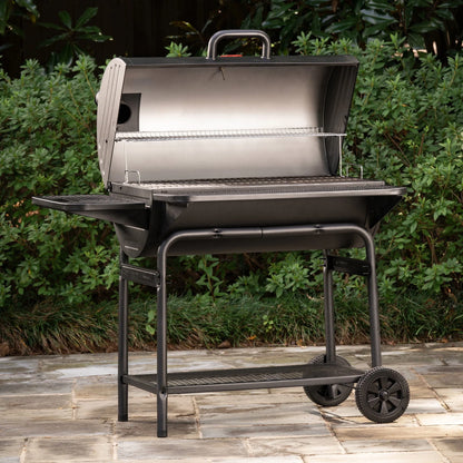 Char-Griller Pro Deluxe XL Charcoal Barrel Grill