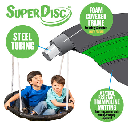 XDP Recreation All Star Playground Metal Swing Set for up to 7 Children