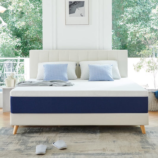 Twin Mattress, JIAVA 8" Medium Gel Memory Foam Mattress with Pressure Relief for Adult