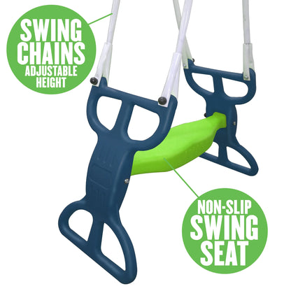 XDP Recreation All Star Playground Metal Swing Set for up to 7 Children