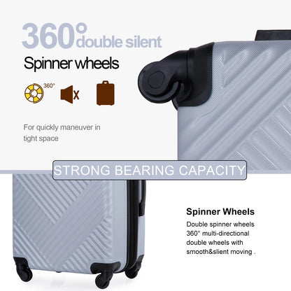 10 Piece Luggage Set Lightweight Suitcase Set with 7PCS Organizer Bags Suitcase with TSA Lock Spinner Wheels(Black)