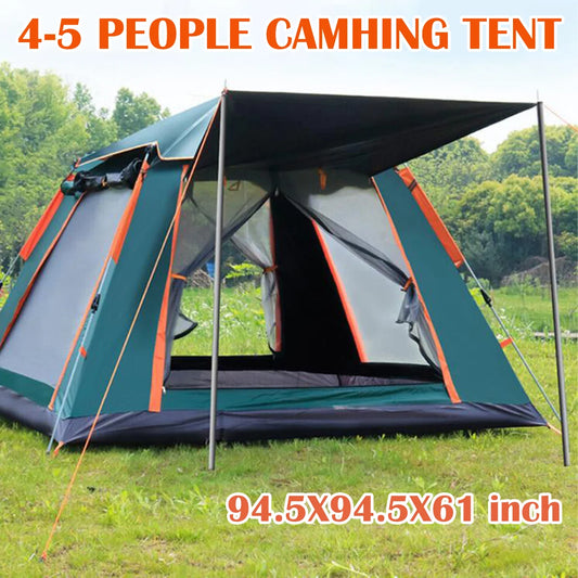 4 Person Family Camping Tent 4 Season Waterproof Anti-UV Windproof Tents Family