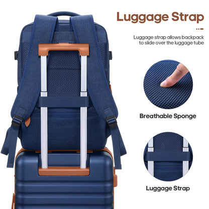 UKEIN Luggage Sets 3 Piece, Carry On Luggage with Wheels, 20 Inch Hardshell Suitcase with TSA Lock, 100% PC Carry On Suitcases Airline Approved With Travel Backpack for Men Women