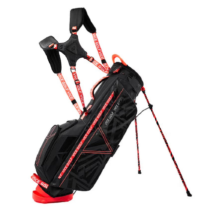 Vice Golf Smart Stand Bag Black/Neon Red