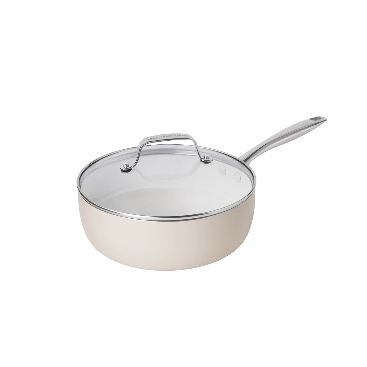 The Pioneer Woman Harlow 15-Piece Cookware Set, Ceramic Non-Stick Pots and Pans Set, Taupe