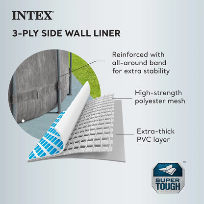 Intex 16Ft X 8Ft X 42In Prism Frame Rectangular Pool Set