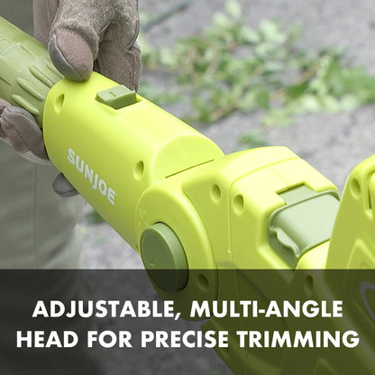 Sun Joe Electric 21-inch Telescoping Pole Hedge Trimmer, Multi-Angle Head, 4-Amp