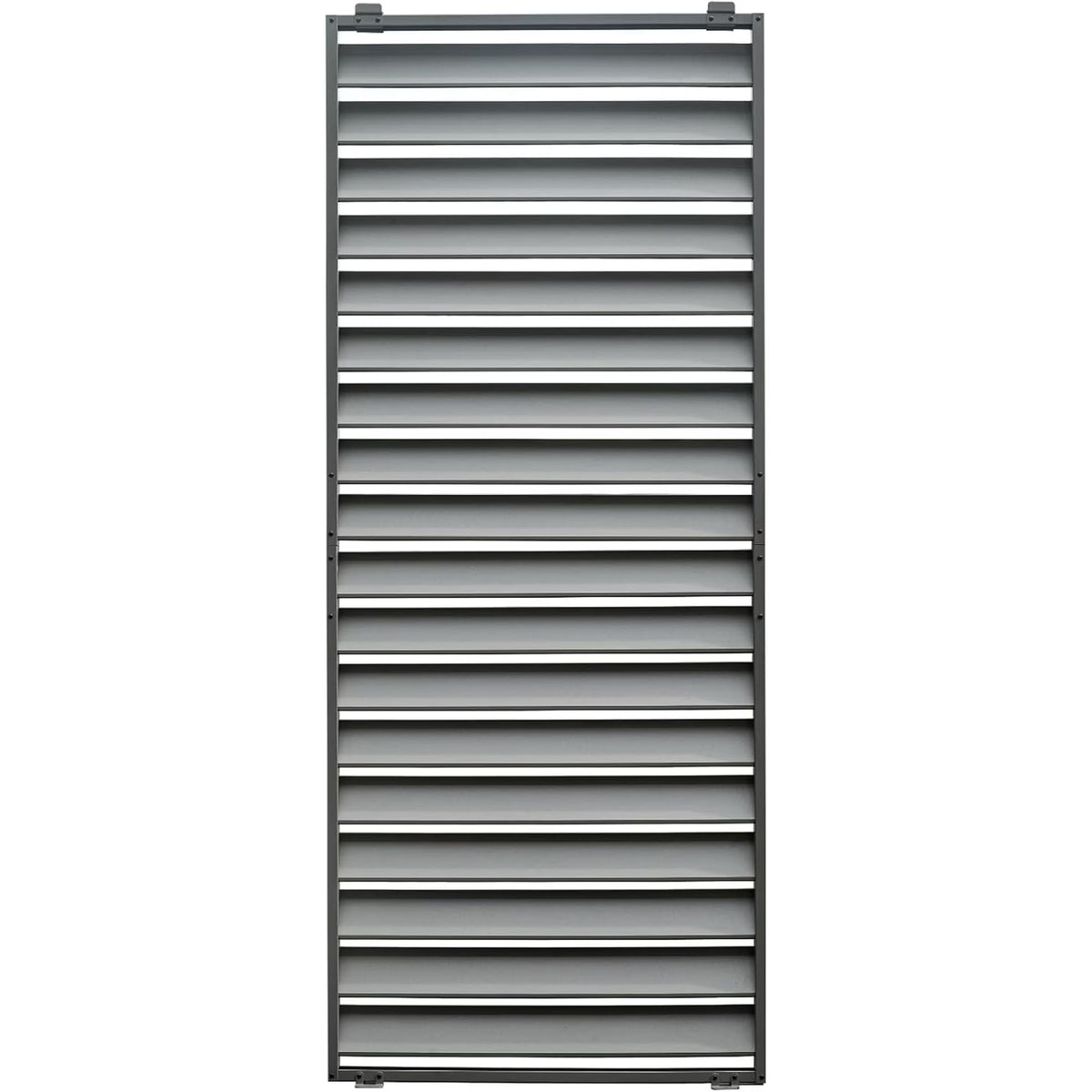 TOTAL Outdoor Waterproof Aluminum Privacy Screen for Louvered Pergolas, UV Resistant, Wind Blocking, Gray (Pergola Not Included)