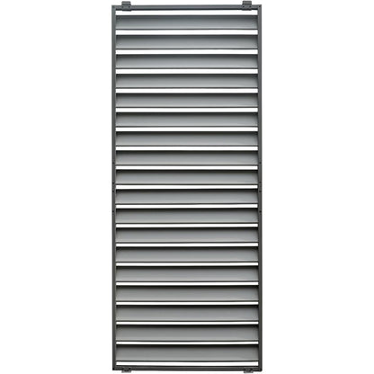 TOTAL Outdoor Waterproof Aluminum Privacy Screen for Louvered Pergolas, UV Resistant, Wind Blocking, Gray (Pergola Not Included)