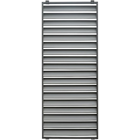 TOTAL Outdoor Waterproof Aluminum Privacy Screen for Louvered Pergolas, UV Resistant, Wind Blocking, Gray (Pergola Not Included)