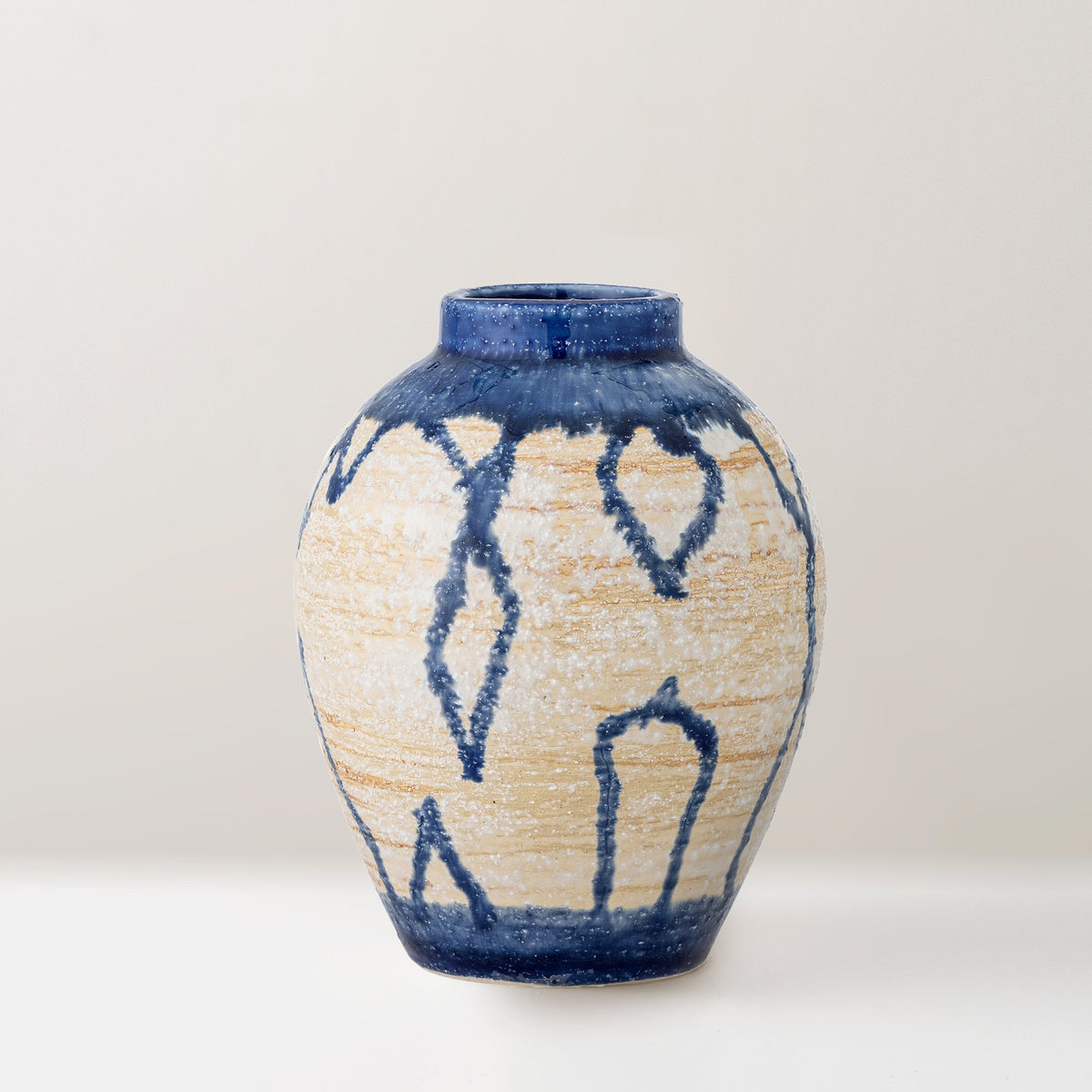 Avon hand-painted stoneware vase