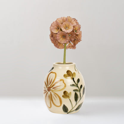 Alinne hand-painted stoneware vase