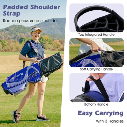 Ultimate Women’s Complete Golf Club Set Golf Club Package Set w/ Rain Hood, Right Hand Purple