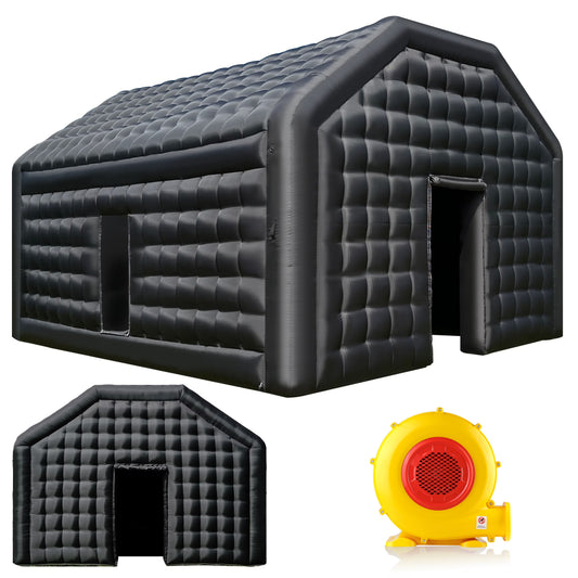 WARSUN 60 Person Large inflatable Party Tent with Disco Cube
